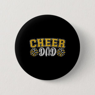 Proud Cheer Daddy My Favourite Cheerleader Calls M 6 Cm Round Badge