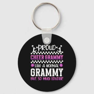 Proud Cheer Grammy Cheerleader Grammy Cheerleading Key Ring