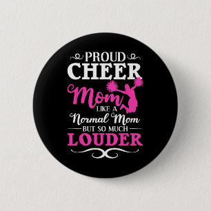 Proud Cheer Mom Cheerleading Expert Training Cheer 6 Cm Round Badge