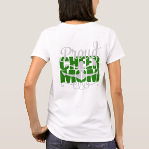 Proud Cheer Mum in Greenwith monogram name-initial T-Shirt