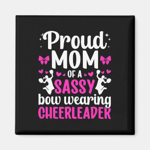 Proud Cheer Mum Of A Cheerleader Mum Cheer Mother Magnet
