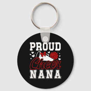 Proud Cheer Nana Grandma Cheerleading Nana Cheerle Key Ring