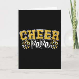 Proud Cheer Papa My Favourite Cheerleader Calls Me Card