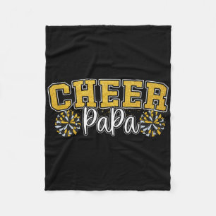 Proud Cheer Papa My Favourite Cheerleader Calls Me Fleece Blanket
