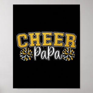Proud Cheer Papa My Favourite Cheerleader Calls Me Poster