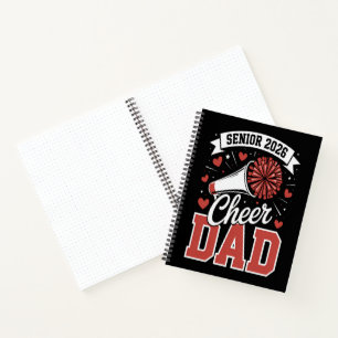 Proud Cheer Senior dad 2026 Notebook