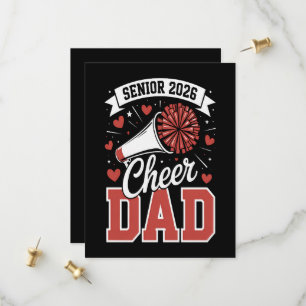 Proud Cheer Senior dad 2026 Save The Date