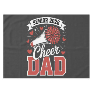 Proud Cheer Senior dad 2026 Tablecloth