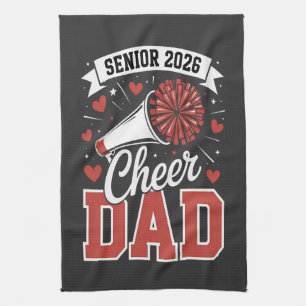 Proud Cheer Senior dad 2026 Tea Towel