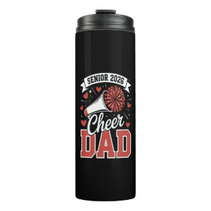 Proud Cheer Senior dad 2026 Thermal Tumbler