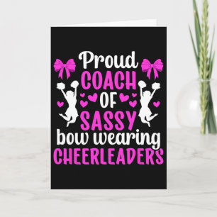 Proud Cheerleader Coach Cheer Coach Cheerleading C Card