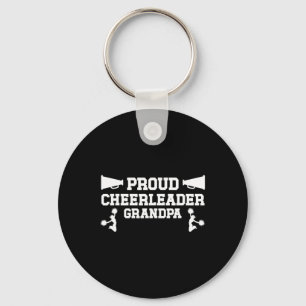 Proud Cheerleader Grandpa Cheer Grandpa Cheerleadi Key Ring