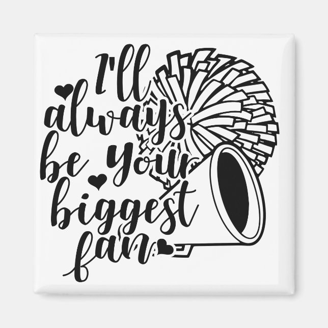 Proud cheerleader parent magnet (Front)