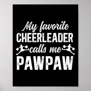 Proud Cheerleader Pawpaw Cheer Pawpaw Cheerleading Poster