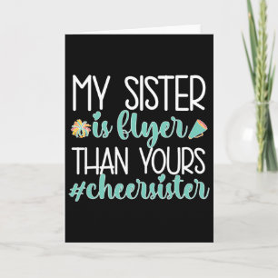 Proud Cheerleading Sis Of A Cheerleader Women's Bl Card