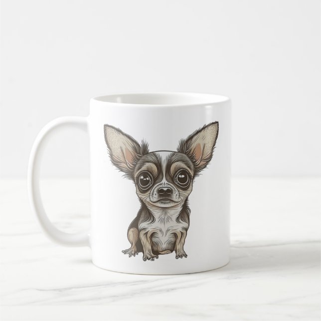Proud Chihuahua Mum | Funny Dog Coffee Mug (Left)