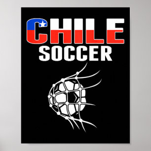 Proud Chile Soccer Fans Jersey Support Chilean Foo Poster
