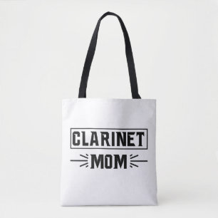 Proud Clarinet Mum Music Lover Gift Design Tote Bag