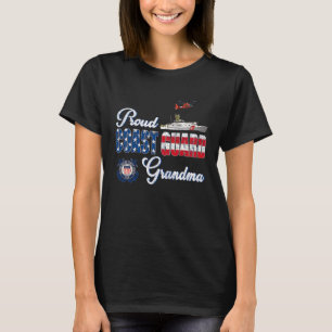 Proud Coast Guard Grandma Military Mothers Day Wom T-Shirt