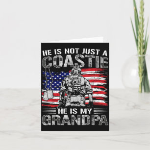 Proud Coast Guard Grandson Granddaughter of Card