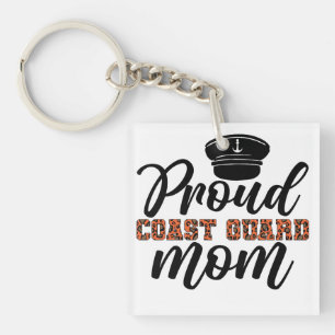 Proud Coast Guard Mum, Love for Coast Guard Key Ring