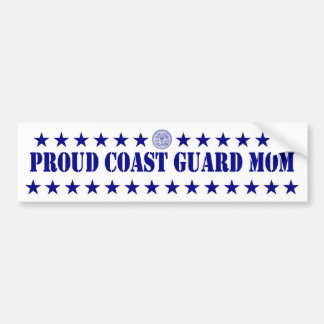 Proud Coast Guard Mum Stars Bumper Sticker