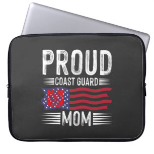 Proud Coast Guard Mum: Support Our Nation's Heroes Laptop Sleeve
