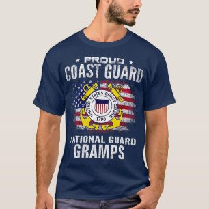 Proud Coast Guard National Guard Gramps With T-Shirt