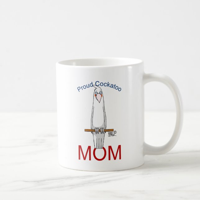 Proud Cockatoo Mum Coffee Mug (Right)