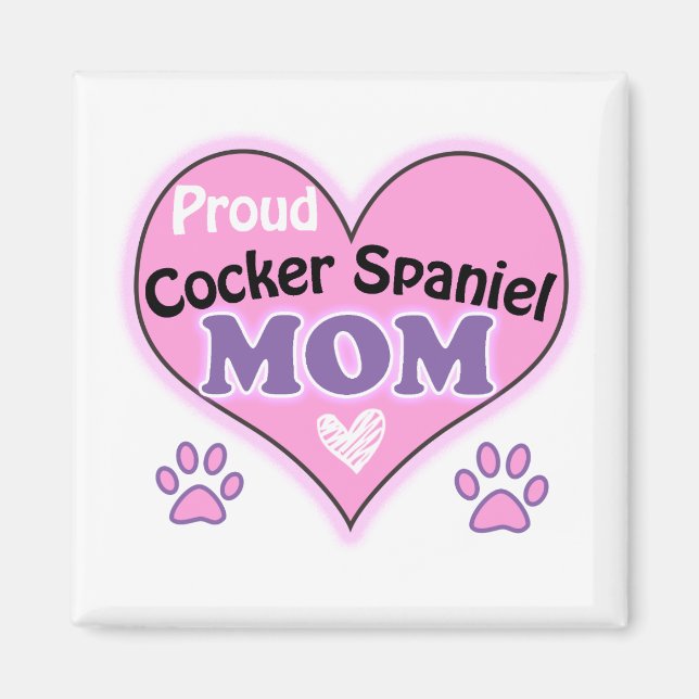 Proud Cocker Spaniel mum Magnet (Front)