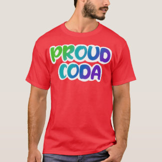 proud CODA green blue purple gradient T-Shirt