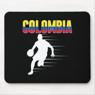 Proud Colombia Sketll Fans Jersey Colombian Flag L Mouse Pad