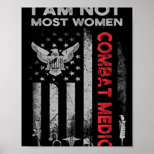 Proud Combat Field Medic Veteran Soldier Gifts Com Poster