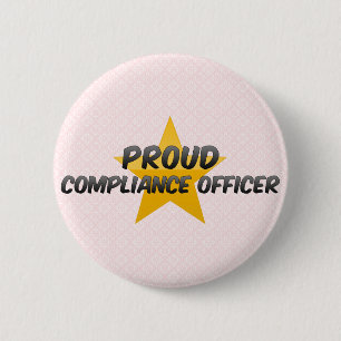 Proud Compliance Officer 6 Cm Round Badge