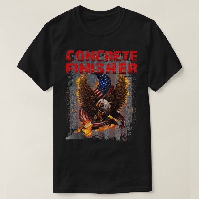 Proud Concrete Finisher  T-Shirt (Design Front)