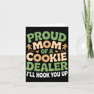 Proud cookie dealer mum funny baking mama dessert card