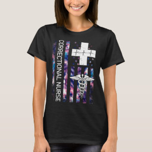 Proud Correctional Nurse Registered Nurse USA Amer T-Shirt