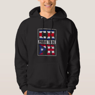Proud Costa Rican Boricua Mix Costa Rica and Puert Hoodie