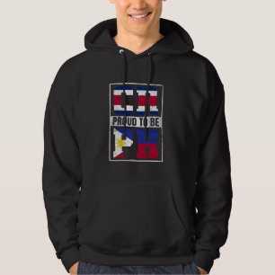 Proud Costa Rican Filipino Mix Costa Rica and Phil Hoodie