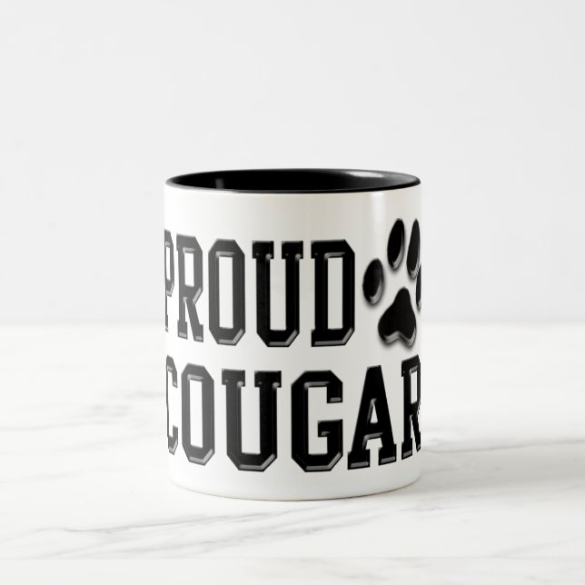 Proud Cougar Two-Tone Coffee Mug (Center)