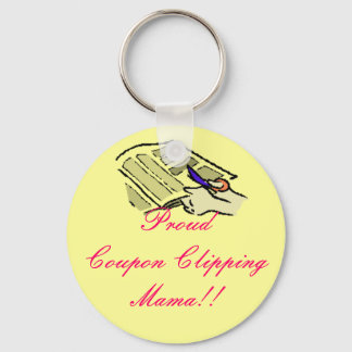 Proud Coupon Clipping Mama Key Ring