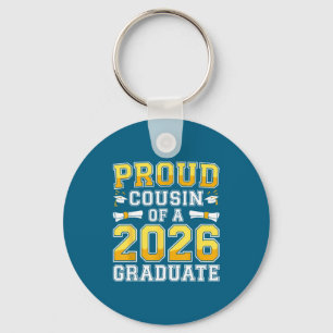 Proud Cousin 2026 Graduate Class Key Ring