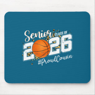 Proud Cousin 2026 Senior Basketball Artwork Mouse Pad