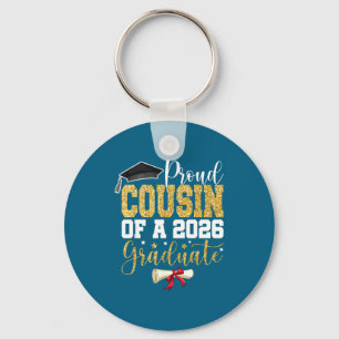 Proud Cousin 2026 Senior Graduate Key Ring