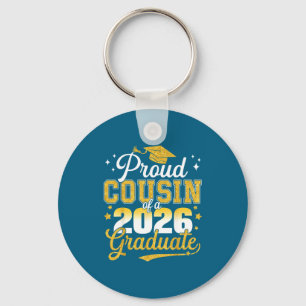 Proud Cousin Class 2026 Graduate Key Ring