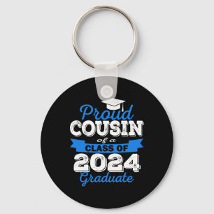 Proud Cousin Of 2024 Graduate Awesome Family Colle Key Ring