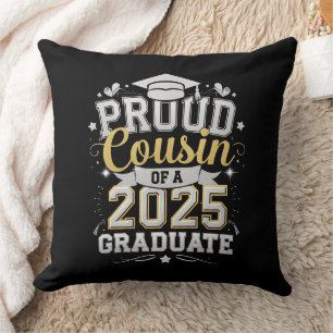 Proud Cousin Of A 2025 Graduate Graduation Cushion