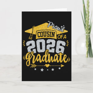 Proud Cousin Of A 2026 Graduate Grad Senior Gradua Card