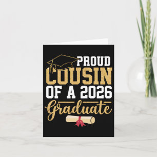 Proud Cousin Of A 2026 Graduate Senior Cl Of 2026 Card