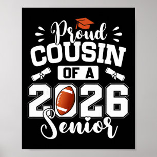 Proud Cousin Of A 2026 Senior Graduate Sketll Leop Poster